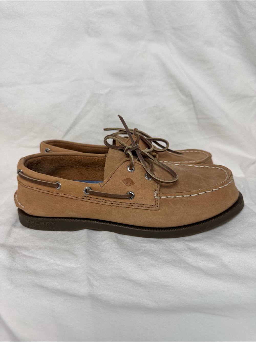 Sperry kids Tan Suede 2-Eye Boat Shoes
